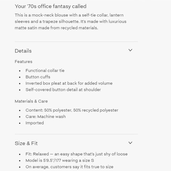 Aritzia Wilfred Trapeze Blouse Black XXS - Picture 7 of 7